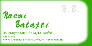 noemi balajti business card